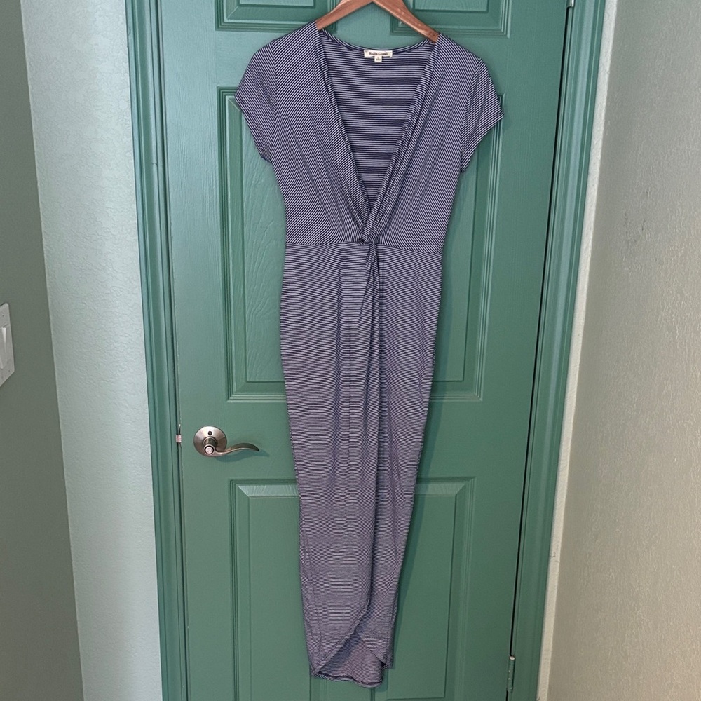 Rolla Coster Navy and White Striped Dress